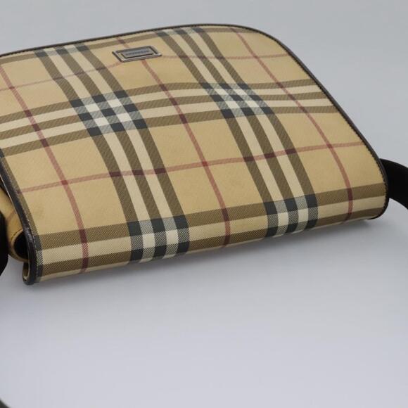 Burberry Nova Check Shoulder Bag Pvc Beige Brown - Picture 6 of 16